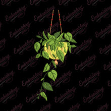 Hanging Plant Machine Embroidery Design