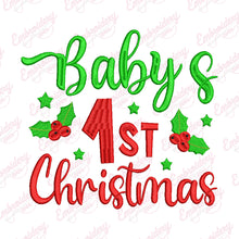 Baby's First Christmas Embroidery Design