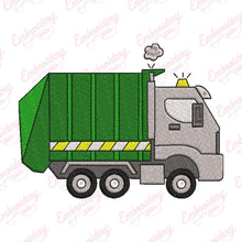 Garbage Truck Embroidery Design