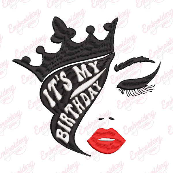 It's My Birthday Embroidery Design