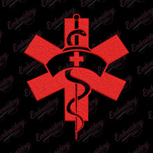 Star of Life Nursing Embroidery Design