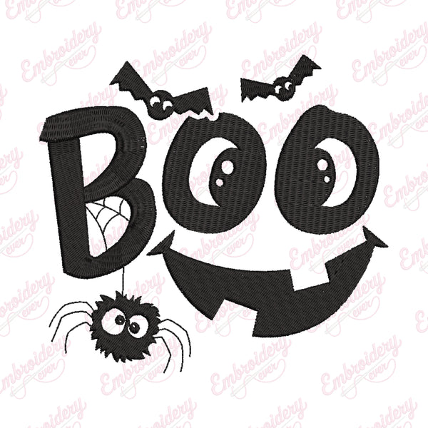 Halloween Boo Costume Embroidery Design