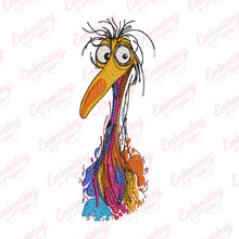 Whimsical Kevin Bird Embroidery Design