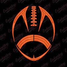 American Football LinArt Embroidery Design