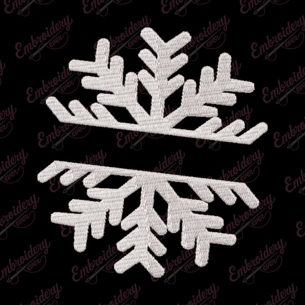 Snowflake Christmas Embroidery Design
