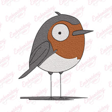 Cartoon Robin Bird Embroidery Design