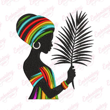 Balck African Women Embroidery Design