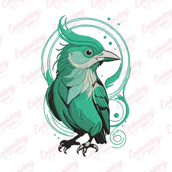 Blue Jay Bird Embroidery Design