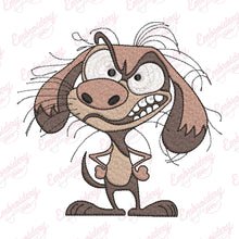 Crazy Dog Embroidery Design