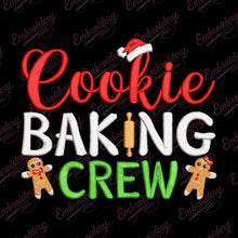 Cookie Baking Crew Christmas Embroidery Design
