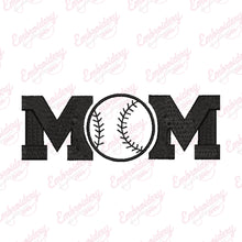 Mom Baseball Lover Embroidery Design