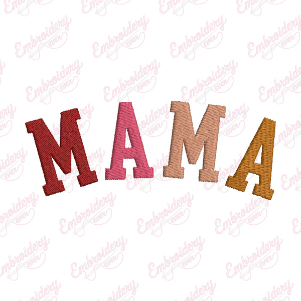 Mama Embroidery Design