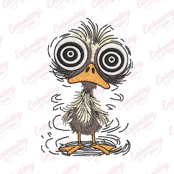 Funny Duck Machine Embroidery Design