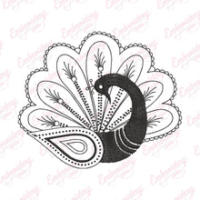 Decorative Peacock Embroidery Design