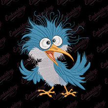 Funny Crazy Bird Machine Embroidery Design