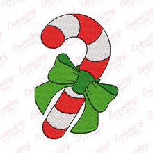 Christmas Candy Cane Embroidery Design