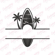 Surfboard Logo Icon Embroidery Design
