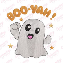 Boo Yah Halloween Embroidery Design