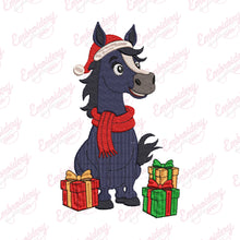 Christmas Horse Embroidery Design