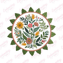 Beautiful Floral Mandala Embroidery Design
