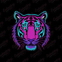 Tiger With A Pink Face Embroidery Design