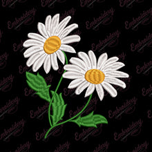Elegant Daisy Flower Embroidery Design