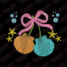 Seaside Bow Embroidery Design