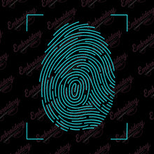 Fingerprint Linart Embroidery Design