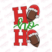 Ho Ho Ho Football Christmas Embroidery Design