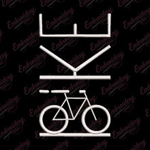 Bicycle Bike Machine Embroidery Design