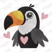 Cute Toucan Bird Embroidery Design