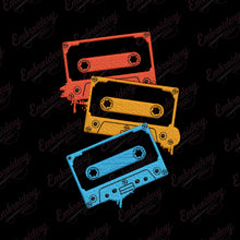 Vintage Retro Cassette Embroidery Design