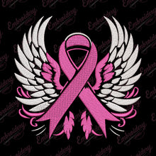 Angel Of Hope For Breast Cancer Embroidery Design