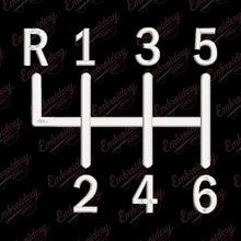 Gear Shifter Embroidery Design