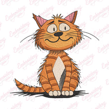 Cat's Curious Gaze Embroidery Design