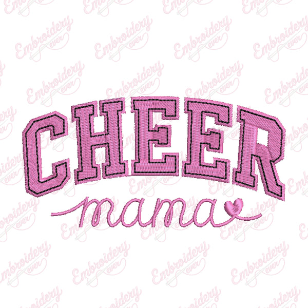 Cute Cheer Mama Machine Embroidery Design