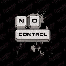 No Control Funny Gaming Embroidery Design
