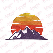 Mountain Adventure Logo Embroidery Design