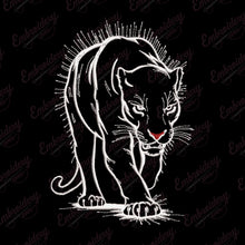 Panther Outline Embroidery Design