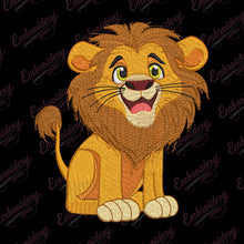 Funny Lion Embroidery Design
