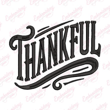 Thanksgiving Thankful Embroidery Design