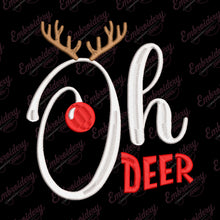 Oh Deer: Christmas Puns Embroidery Design