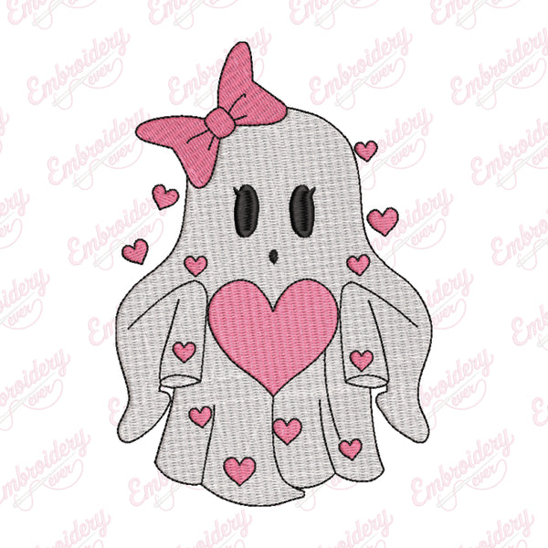 Halloween Ghost Be My Boo Embroidery Design