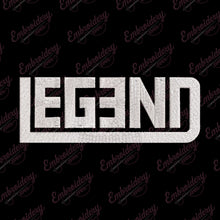 Legend Typography Digital Embroidery Design