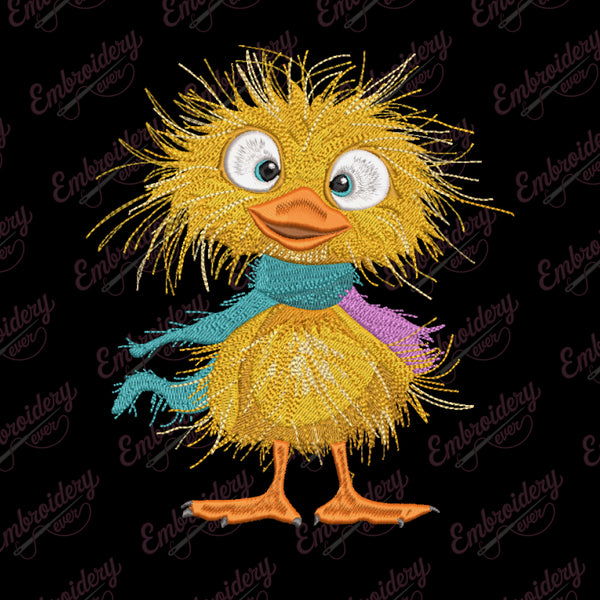 Crazy Bird Embroidery Design