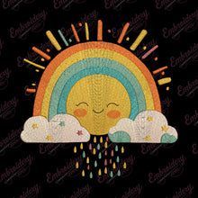 Sunshine Rainbow Embroidery Design