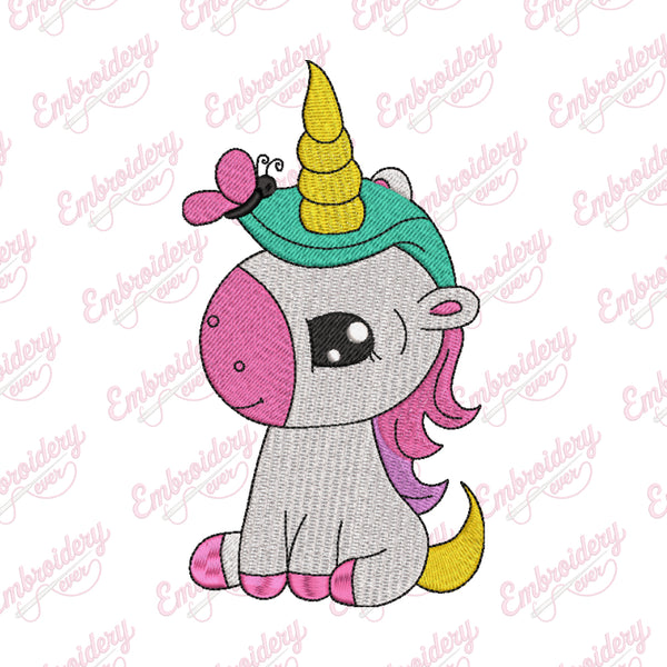 Charming Unicorn Machine Embroidery