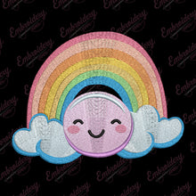 Colorful Rainbow Embroidery Design