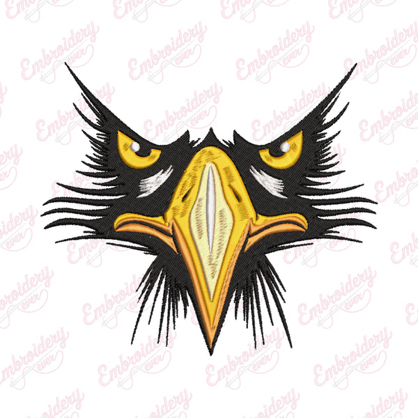 Eagle Head Embroidery Design
