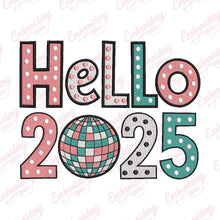 Hello 2025 Embroidery Design